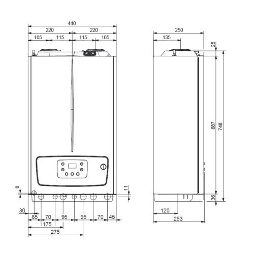 Immergas Victrix Tera V2 24 Plus 24kW fali kondenzációs fűtő gázkazán (3.032933)