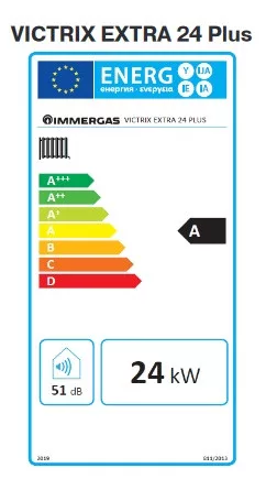 Immergas Victrix Extra 24 Plus kondenzációs gázkazán, fűtő 24 kW (3.033705)