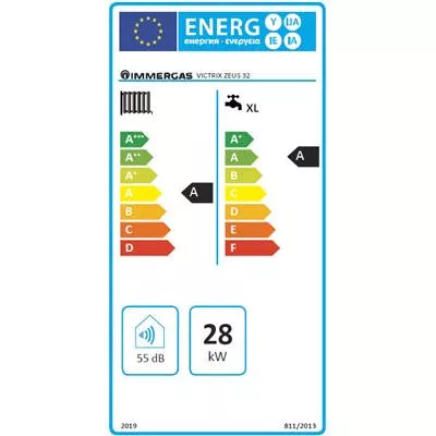Immergas Victrix Zeus 32, 32 kW fali kondenzációs beépített tárolós gázkazán (3.028382)