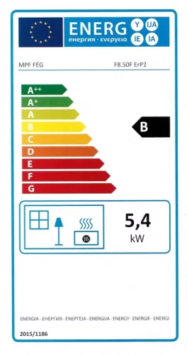 FÉG F 8.50 F fali parapetes gázkonvektor-bézs színben (F 8.50 F) parapet nélül