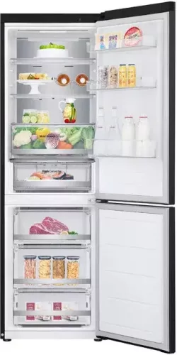 LG GBV5150DEP alulfagyasztós hűtőszekrény 344L, fekete