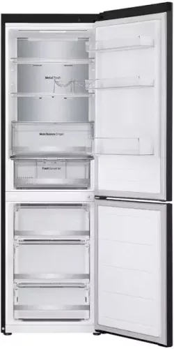 LG GBV5150DEP alulfagyasztós hűtőszekrény 344L, fekete