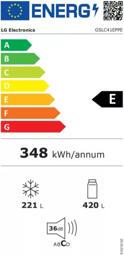 LG GSLC41EPPE Beépített víztartályos Side by Side hűtőszekrény