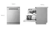 LG DF142FV QuadWash Mosogatógép 14 terítékes, Ezüst