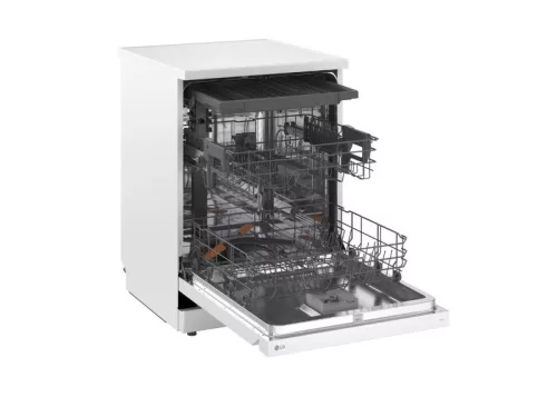 LG DF273FWS Mosogatógép QuadWash , TrueSteam technológiával, Automatikus ajtónyitás, 14 teríték, ThinQ WiFi funkció