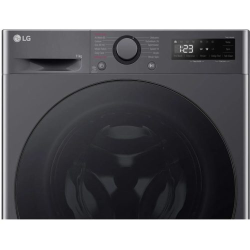 LG F4WR511S2M Elöltöltős Mosógép - 11 kg, Sötét/Inox