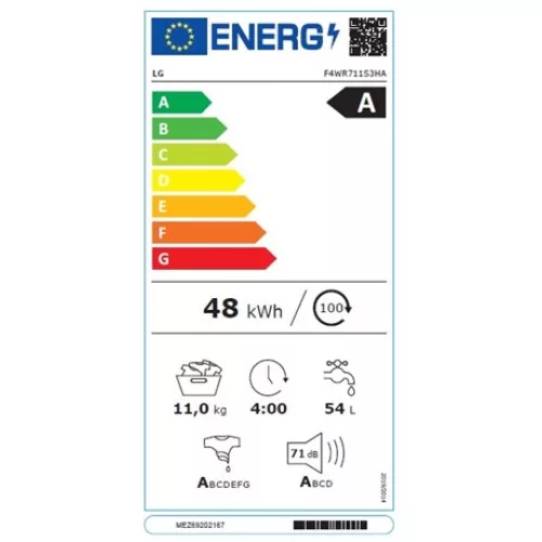 LG F4WR711S3HA gőzmosógép (F4WR711S3HA)