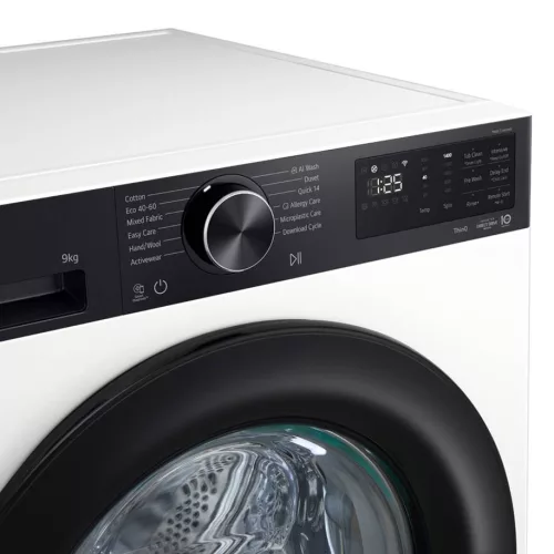 Lg F4X5N09NHKP szabadonálló elöltöltős gőzmosógép 9 kg töltet, AI DD: Igen 1400 ford/perc