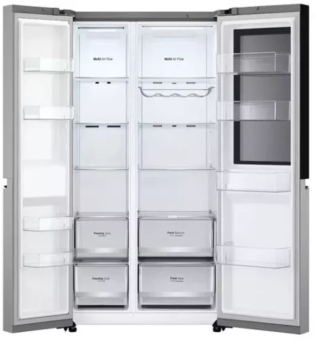 LG GSVV80PYLL InstaView Side-by-Side hűtőszekrény 655L, DoorCooling+, ThinQ WiFi