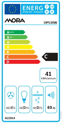 Páraelszívó MÓRA OP530W 50cm 5701.1151