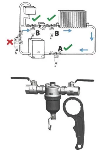 Mágneses iszapleválasztó 5/4'  NEW MAG