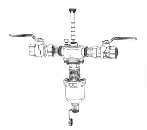 Mágneses iszapleválasztó 1'  NEW MAG