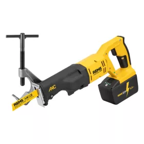   REMS Akku-Tiger csővágó orrfűrész készlet, 22V VE, akkuval és gyorstöltővel