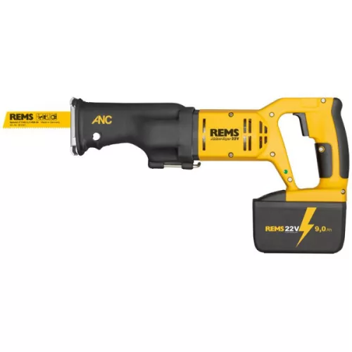 REMS Akku-Tiger csővágó orrfűrész készlet, 22V VE, akkuval és gyorstöltővel