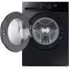 SAMSUNG WW90DG5G34ABLE fekete, elöltöltős keskeny mosógép, max. 1400ford. , 9 kg