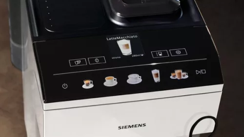 SIEMENS TP515R02 Teljesen automata kávéfőző | EQ500 | Fehér | Kivehető víztartály | 15 bar