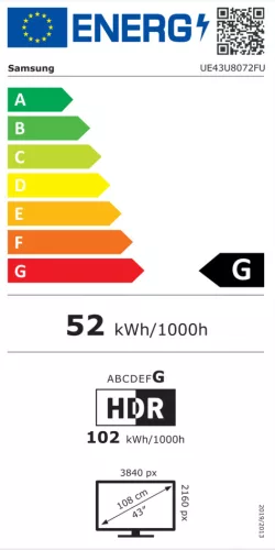 Samsung 43" UE43U8072FUXXH 4K UHD Smart LED TV
