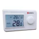 Ermetiq TA-HT19N szobatermosztát, Nem programozható, Vezetékes, LCD kijelző, Fehér