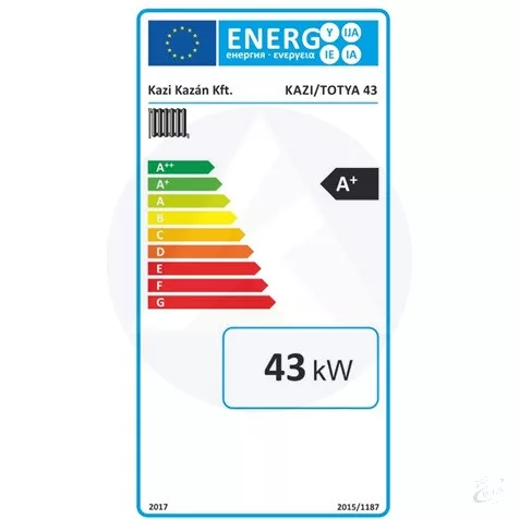 Totya S43-as kazán 43KW + szigetelés +huzatszabályzó