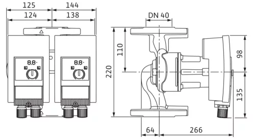 Wilo Yonos Maxo-D 40/0,5-8    2120664