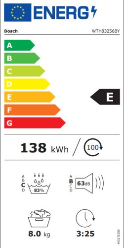 Bosch WTH83256BY Serie|4 Hőszívattyús kondenzációs szárítógép (WTH83256BY)