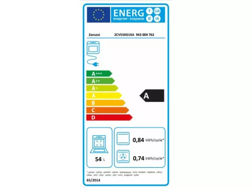 Zanussi ZCV550G1XA    villanytűzhely