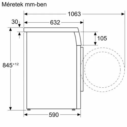 Bosch WUU28T62BY elöltöltős mosógép
