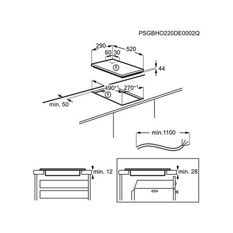 Aeg FŐZŐLAP BEÉPÍTHETŐ DOMINÓ INDUKCIÓS IKB32300CB