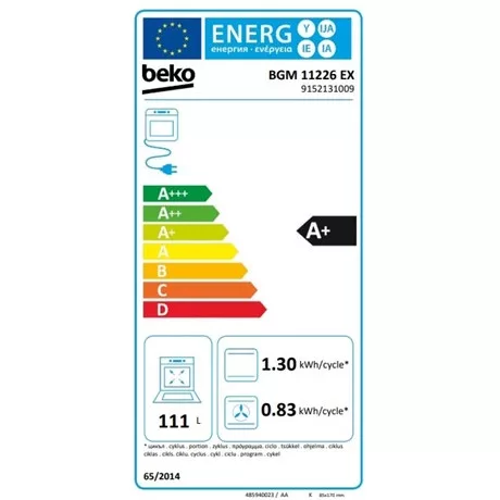Beko TŰZHELY KOMBINÁLT SZÉLES BGM11226EX
