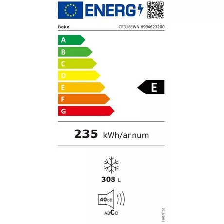 Beko FAGYASZTÓLÁDA 308L CF316EWN