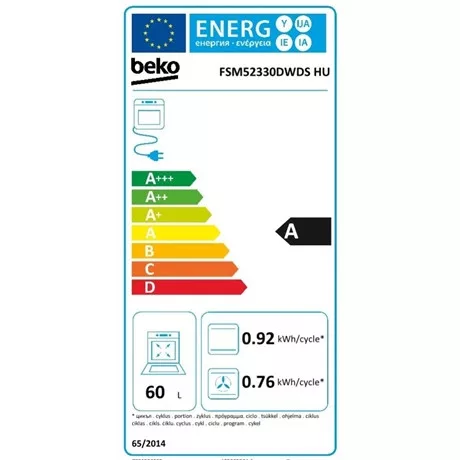 Beko TŰZHELY KOMBINÁLT FSM52330DWDS HU