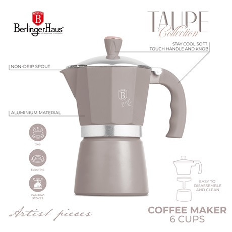 Berlinger Haus KOTYOGÓS KÁVÉFŐZŐ, 6 SZEMÉLYES BH/8569N