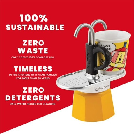 Bialetti KÁVÉFŐZŐ KOTYOGÓS 2 SZEMÉLYES SZETT 1405/MR MINI EXPRESS