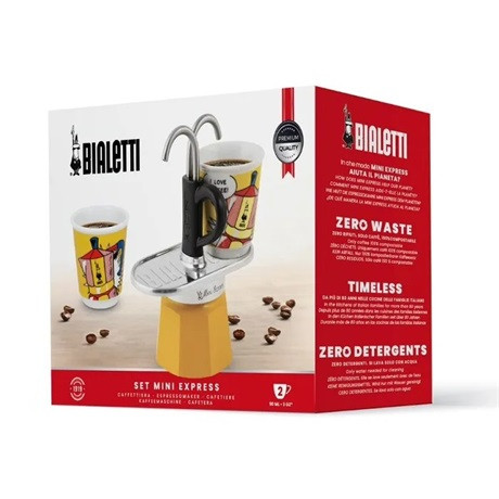 Bialetti KÁVÉFŐZŐ KOTYOGÓS 2 SZEMÉLYES SZETT 1405/MR MINI EXPRESS