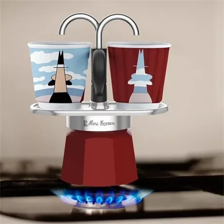 Bialetti KÁVÉFŐZŐ KOTYOGÓS 2 SZEMÉLYES SZETT 1406/MR  MINI EXPRESS