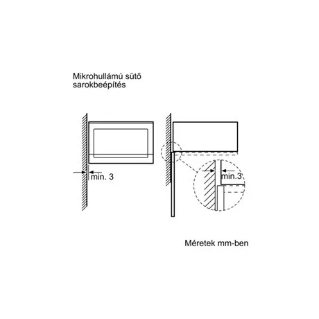 Bosch MIKROHULLÁMÚ SÜTŐ BEÉPÍTHETŐ BFL554MS0