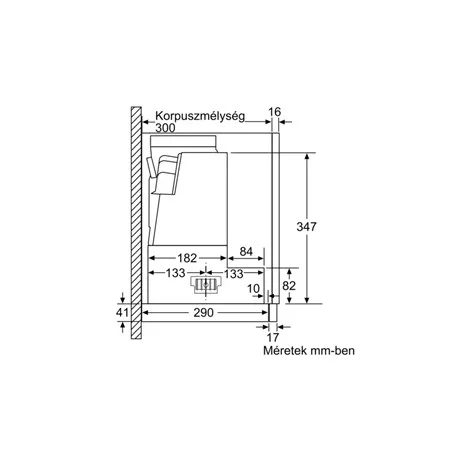 Bosch PÁRAELSZÍVÓ BEÉPÍTHETŐ DFS067A51