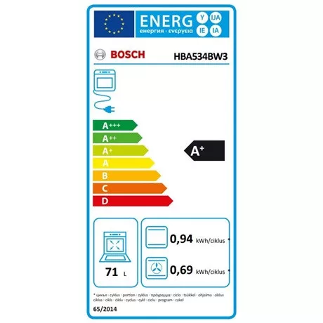 Bosch SÜTŐ BEÉPÍTHETŐ ELEKTROMOS HBA534BW3