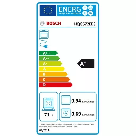 Bosch SÜTŐ BEÉPÍTHETŐ GŐZ FUNKCIÓVAL HQG572EB3