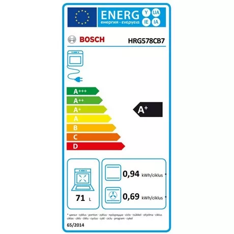 Bosch SÜTŐ BEÉPÍTHETŐ GŐZ FUNKCIÓVAL HRG578CB7
