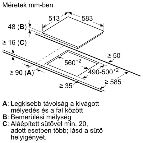 Bosch FŐZŐLAP BEÉPÍTHETŐ  KERÁMIA PKN645FP2E