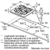 Bosch FŐZŐLAP BEÉPÍTHETŐ GÁZ PNH6B6K40