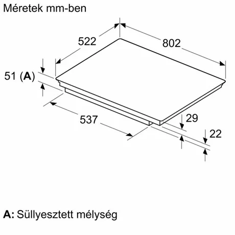 Bosch FŐZŐLAP BEÉPÍTHETŐ INDUKCIÓS 80 CM PVS831HC1E