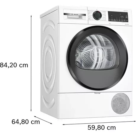 Bosch SZÁRÍTÓGÉP HŐSZIVATTYÚS KONDENZÁCIÓS 9KG WQG243DNBY