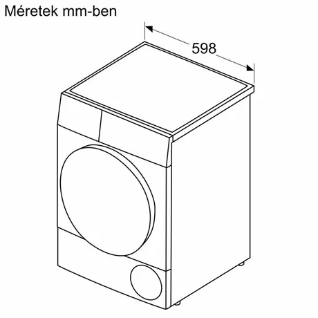 Bosch SZÁRÍTÓGÉP HŐSZIVATTYÚS KONDENZÁCIÓS 9KG WQG243DNBY