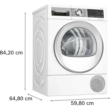 Bosch SZÁRÍTÓGÉP HŐSZIVATTYÚS KONDENZÁCIÓS 9KG WQG24591BY