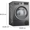 Bosch SZÁRÍTÓGÉP HŐSZIVATTYÚS KONDENZÁCIÓS 9KG WQG245DREU