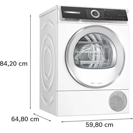 Bosch SZÁRÍTÓGÉP HŐSZIVATTYÚS KONDENZÁCIÓS 9KG WQH246D3BY