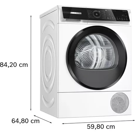 Bosch SZÁRÍTÓGÉP HŐSZIVATTYÚS 9 KG WQN246D0BY