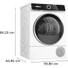 Bosch SZÁRÍTÓGÉP HŐSZIVATTYÚS 9 KG WQN246D1BY